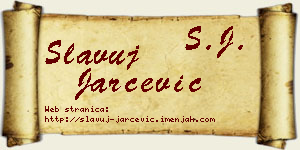 Slavuj Jarčević vizit kartica